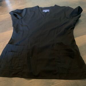 Black scrub top